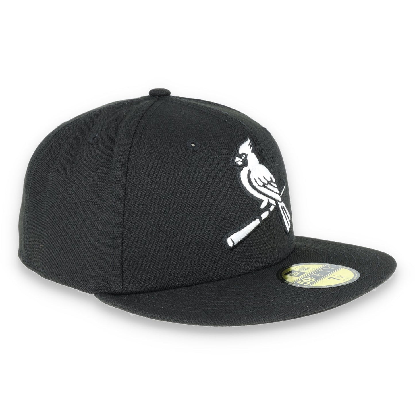 ST. LOUIS CARDINALS NEW ERA BASIC COLLECTION FITTED 59FIFTY-BLACK AND WHITE