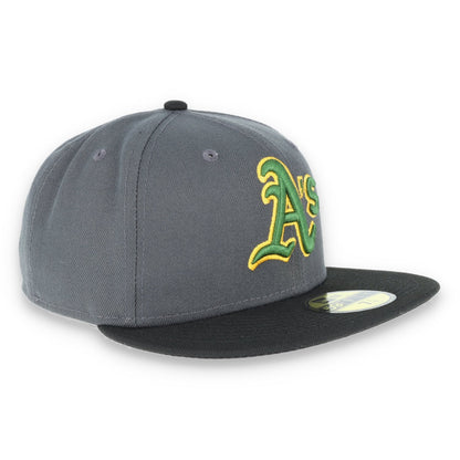New Era Oakland Athletics 59Fifty Fitted Hat - Dark Grey/Black