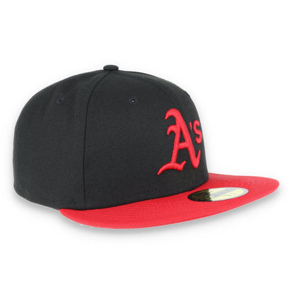 Oakland Athletics New Era 59Fifty Fitted Hat-Red/Black