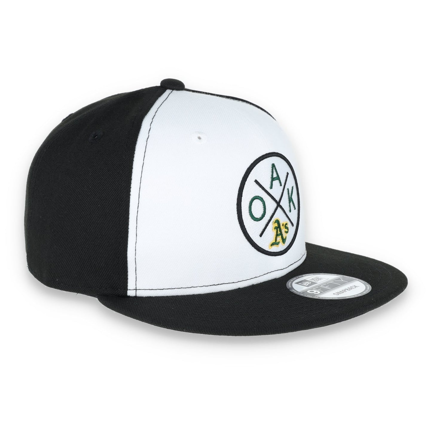 OAKLAND ATHLETICS NEW ERA 4X LOGO 9FIFTY SNAPBACK HAT-WHITE