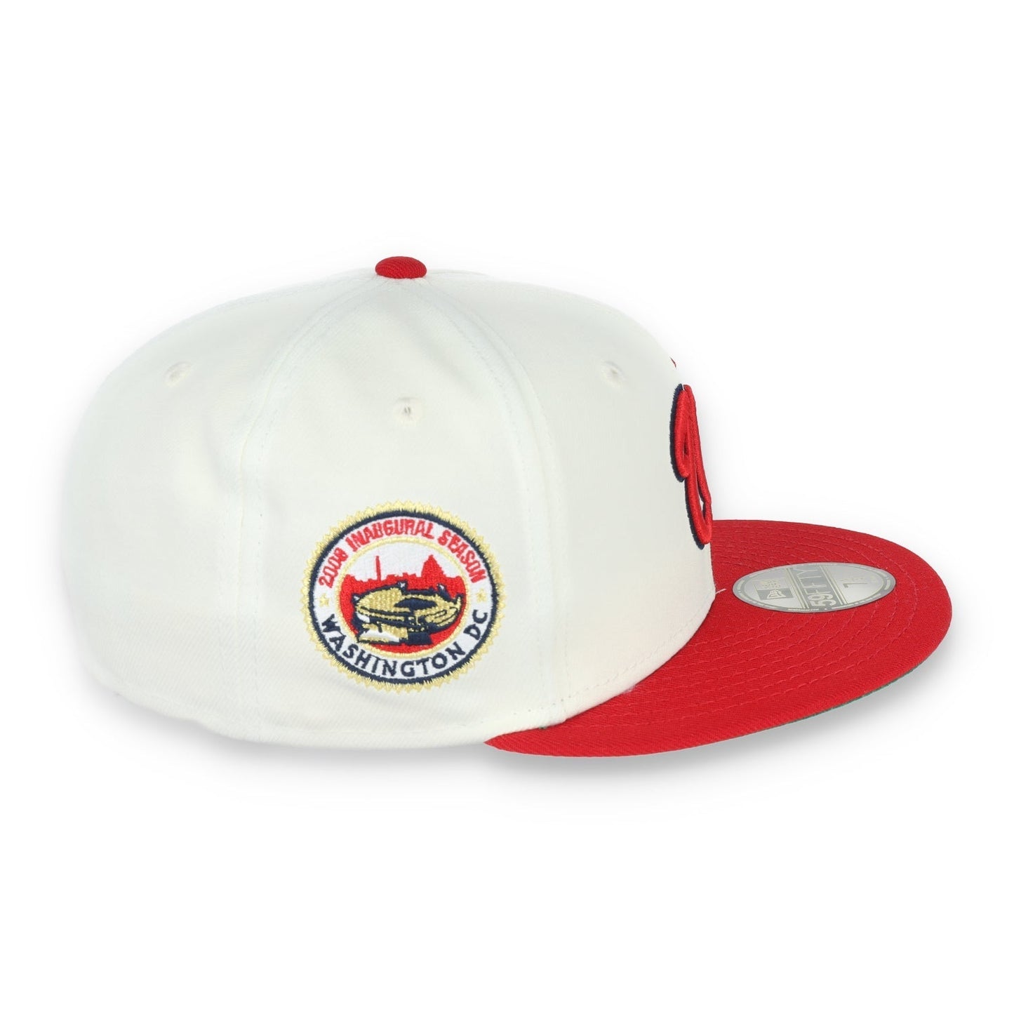 New Era Washington Nationals 2008 Inaugural Season Patch 59FIFTY Fitted Ivory Hat