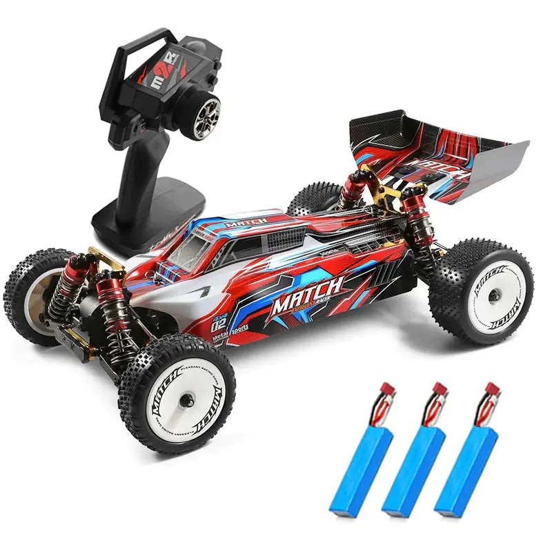 Wltoys 104001 1/10 4WD Brushed RC Car 45km/h Metal Chassis Alloy Off-Road Racing RTR