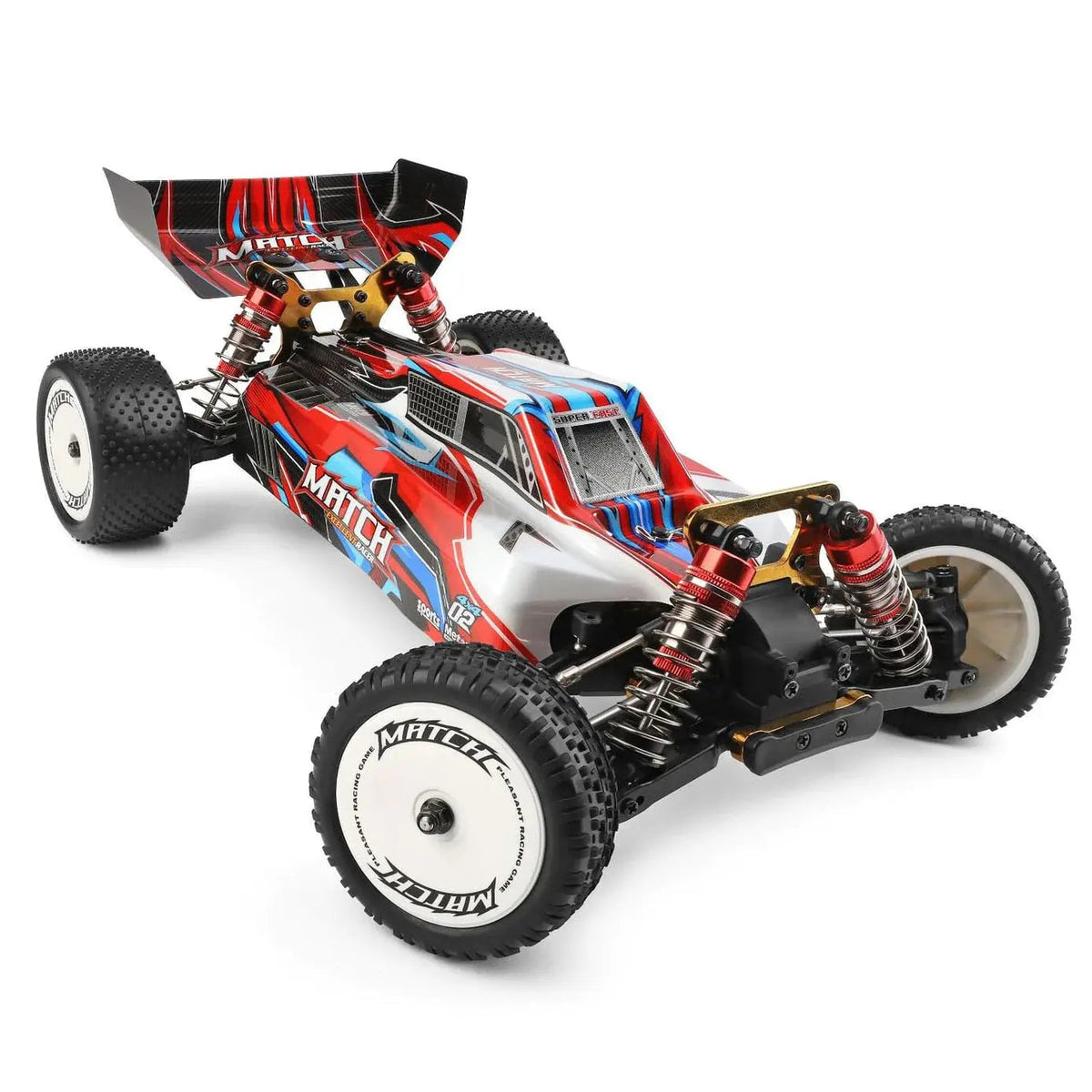 Wltoys 104001 1/10 4WD Brushed RC Car 45km/h Metal Chassis Alloy Off-Road Racing RTR