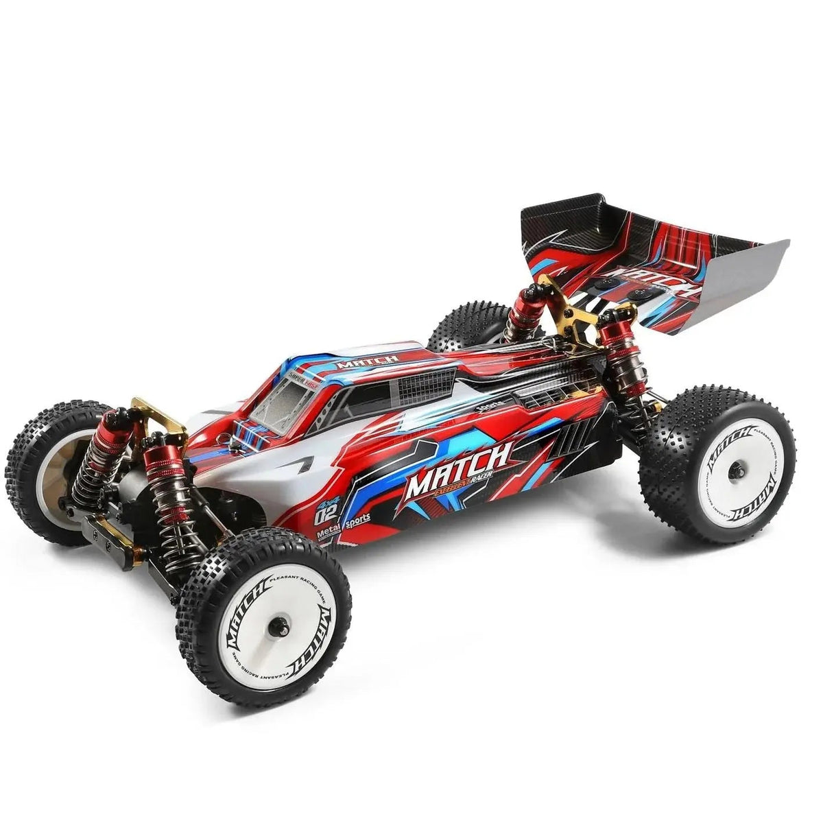Wltoys 104001 1/10 4WD Brushed RC Car 45km/h Metal Chassis Alloy Off-Road Racing RTR