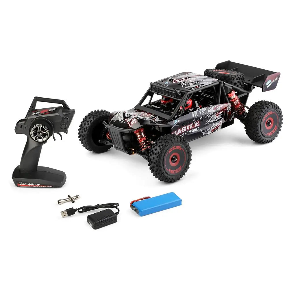 Wltoys 124016 1/12 Scale 4WD Brushless RC Car 75km/h High Speed Desert Off-Road Drift RTR