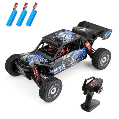 Wltoys 124018 1/12 Scale 4WD Brushed RC Car 60km/h High Speed Metal Chassis Off-Road Drift RTR