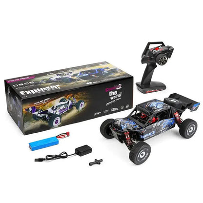 Wltoys 124018 1/12 Scale 4WD Brushed RC Car 60km/h High Speed Metal Chassis Off-Road Drift RTR