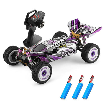 Wltoys 124019 1/12 Scale 4WD Brushed RC Car 60km/h Metal Chassis Off-Road Climbing Drift RTR