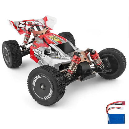 Wltoys 144001 1/14 Scale 4WD Brushed RC Car 70km/h High Speed Off-Road Racing Drift RTR