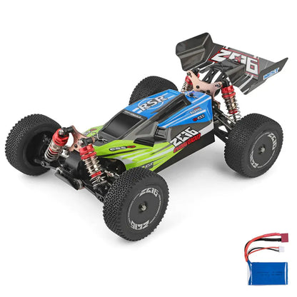 Wltoys 144001 1/14 Scale 4WD Brushed RC Car 70km/h High Speed Off-Road Racing Drift RTR