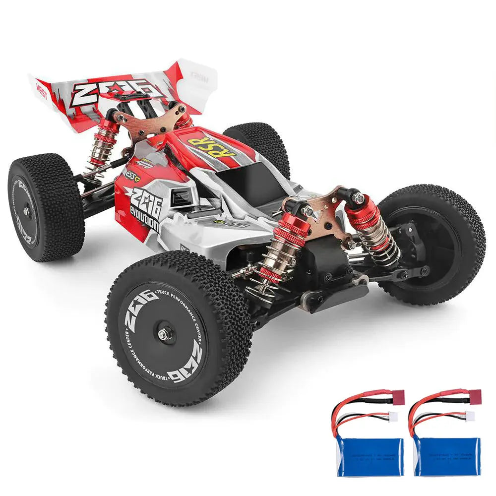 Wltoys 144001 1/14 Scale 4WD Brushed RC Car 70km/h High Speed Off-Road Racing Drift RTR