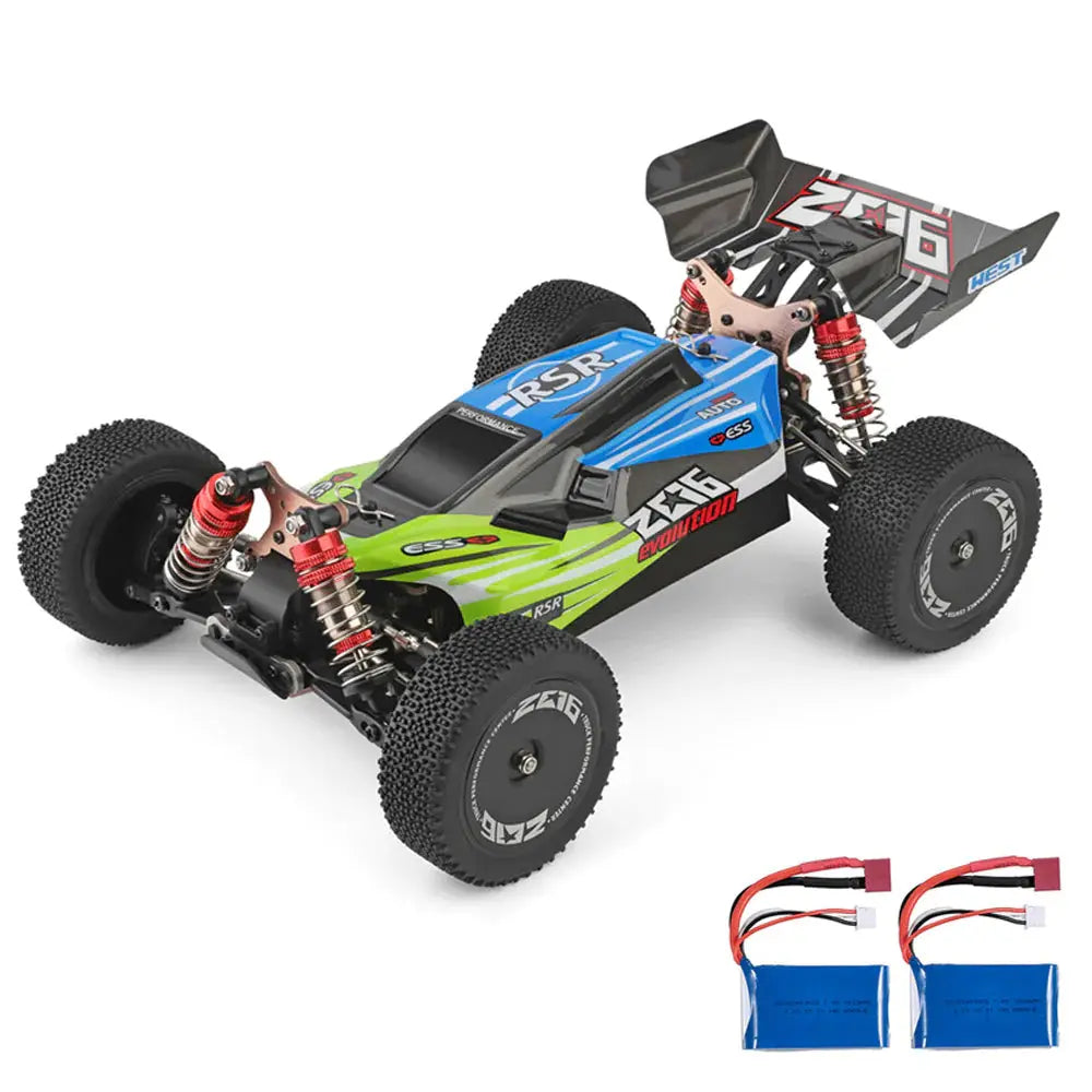 Wltoys 144001 1/14 Scale 4WD Brushed RC Car 70km/h High Speed Off-Road Racing Drift RTR