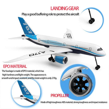 WLtoys XK A170 B787 Scale 2.4G 4CH Brushless 3D/6G Gyroscope EPO Fixed Wing RC Airplane RTF