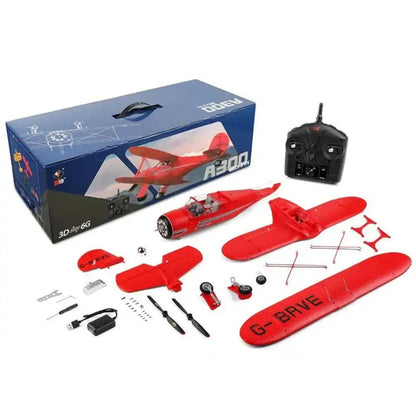 WLtoys XK A300 Beech D17S Biplane 2.4G 3D/6G Fixed Wing Glider RC Airplane RTF