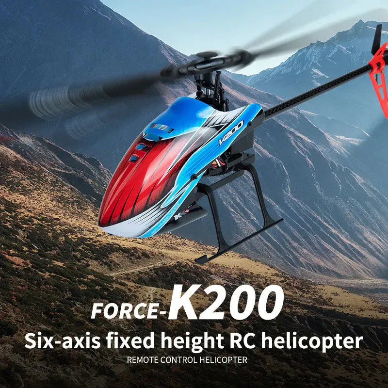 WLtoys XK K200 2.4G 4CH RC Helicopter 6-Axis Gyroscope Altitude Hold Optical Flow RTF