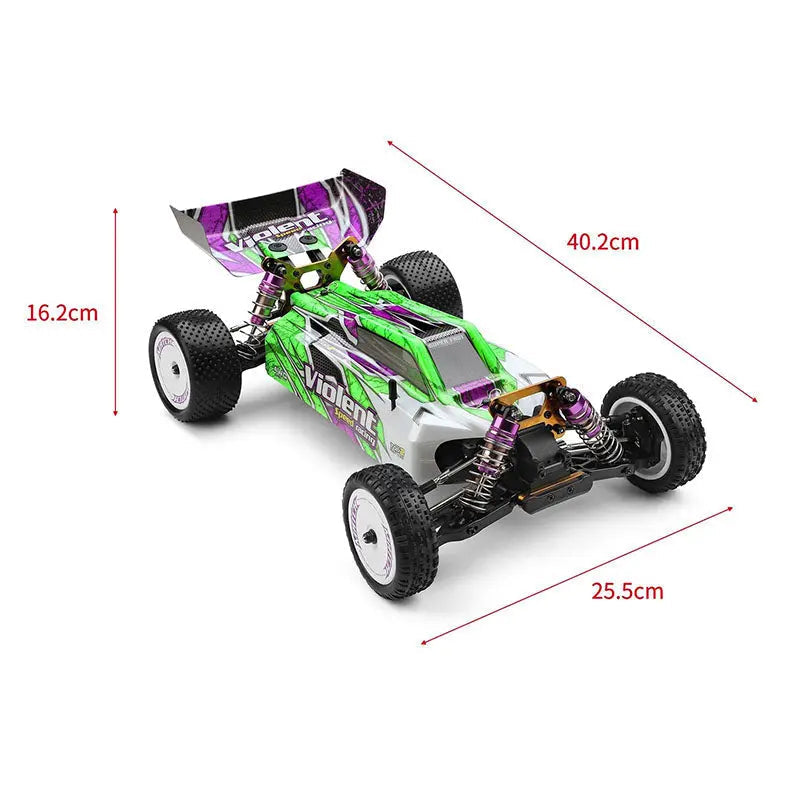 Wltoys 104002 1/10 4WD Brushless RC Car 60km/h Metal Chassis High Speed Off-Road Drift RTR