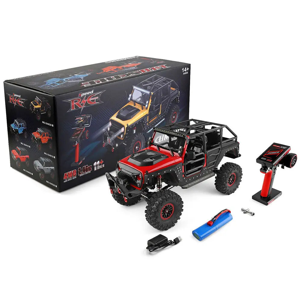 Wltoys 104026 1/10 4WD RC Rock Crawler Off-Road Climbing Truck LED Light Full Proportional RTR