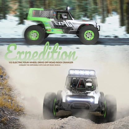 Wltoys 124006 1/12 Scale 4WD Brushless RC Rock Crawler Off-Road Climbing Car LED Light RTR