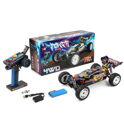 Wltoys 124007 1/12 Scale 4WD Brushless RC Car 75km/h High Speed Off-Road Racing RTR
