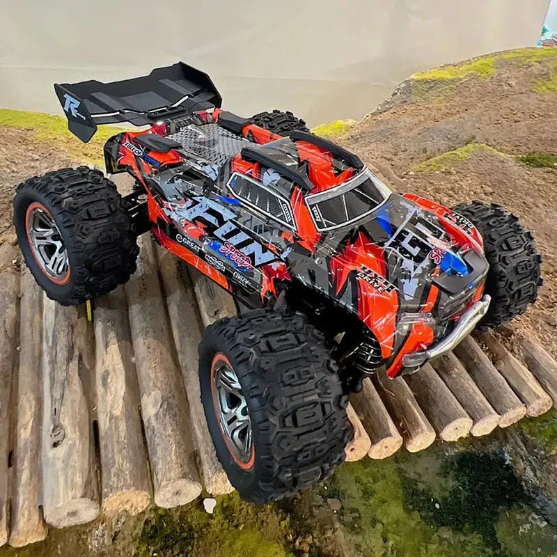 Wltoys 184008 1/18 Scale 4WD Brushless RC Car 70km/h High Speed Off-Road LED Light Truck RTR
