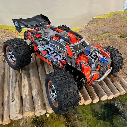 Wltoys 184008 1/18 Scale 4WD Brushless RC Car 70km/h High Speed Off-Road LED Light Truck RTR