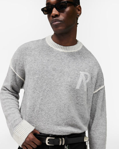 Represent Laurel Knit Sweater in Sun Fade Grey