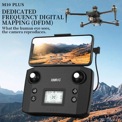 XMR/C M10 Plus 4K Drone with 3-Axis Gimbal, GPS & 5G Obstacle Avoidance