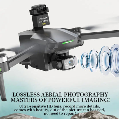 XMR/C M10 Plus 4K Drone with 3-Axis Gimbal, GPS & 5G Obstacle Avoidance