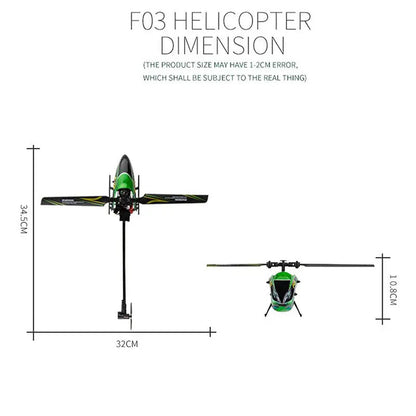 YUXIANG F03 RC Helicopter 2.4G 4CH 6-Axis Gyro Altitude Hold Anti-Collision Beginner RC Aircraft RTF