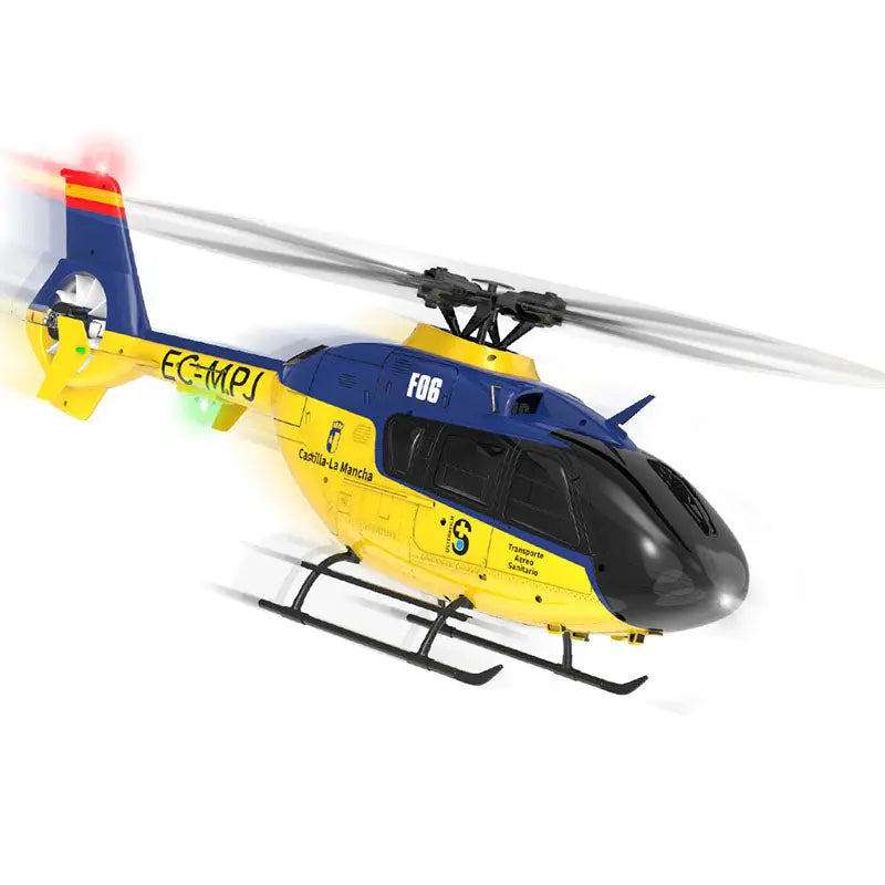 YUXIANG F06 EC135 1:36 Scale 2.4G 6CH Dual Brushless Direct Drive 3D Roll Flybarless RC Helicopter RTF