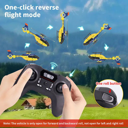 YUXIANG F06 EC135 1:36 Scale 2.4G 6CH Dual Brushless Direct Drive 3D Roll Flybarless RC Helicopter RTF