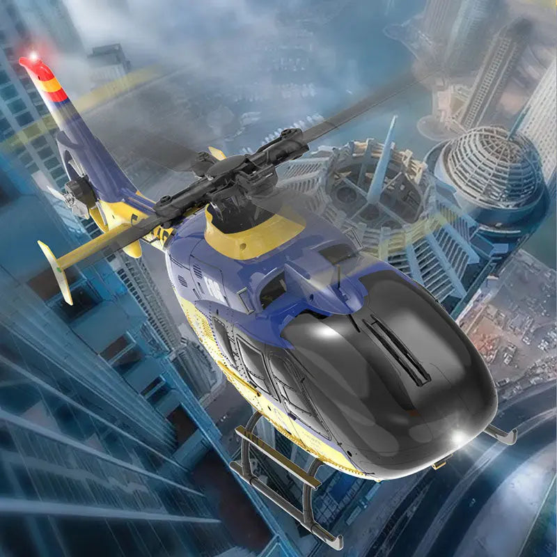 YUXIANG F06 EC135 1:36 Scale 2.4G 6CH Dual Brushless Direct Drive 3D Roll Flybarless RC Helicopter RTF