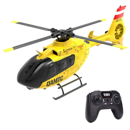 YUXIANG F06 EC-135 1:36 Scale 2.4G 6CH Direct-Drive Brushless 3D Aerobatic Flybarless RC Helicopter Model RTF