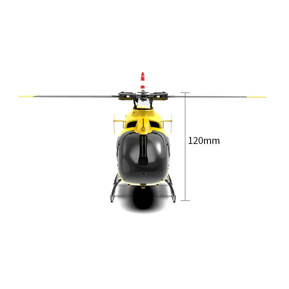 YUXIANG F06 EC-135 1:36 Scale 2.4G 6CH Direct-Drive Brushless 3D Aerobatic Flybarless RC Helicopter Model RTF