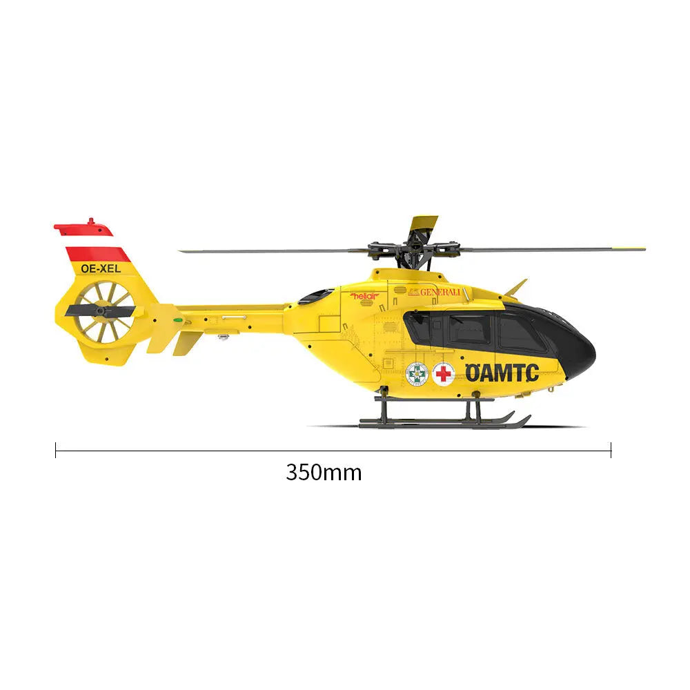 YUXIANG F06 EC-135 1:36 Scale 2.4G 6CH Direct-Drive Brushless 3D Aerobatic Flybarless RC Helicopter Model RTF