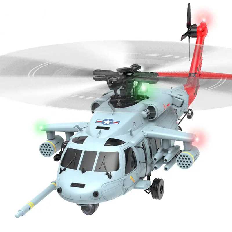 YUXIANG F09-H Naval Eagle 1:47 Scale 6CH GPS Optical Flow 5.8G FPV Dual Brushless Combat RC Helicopter RTF