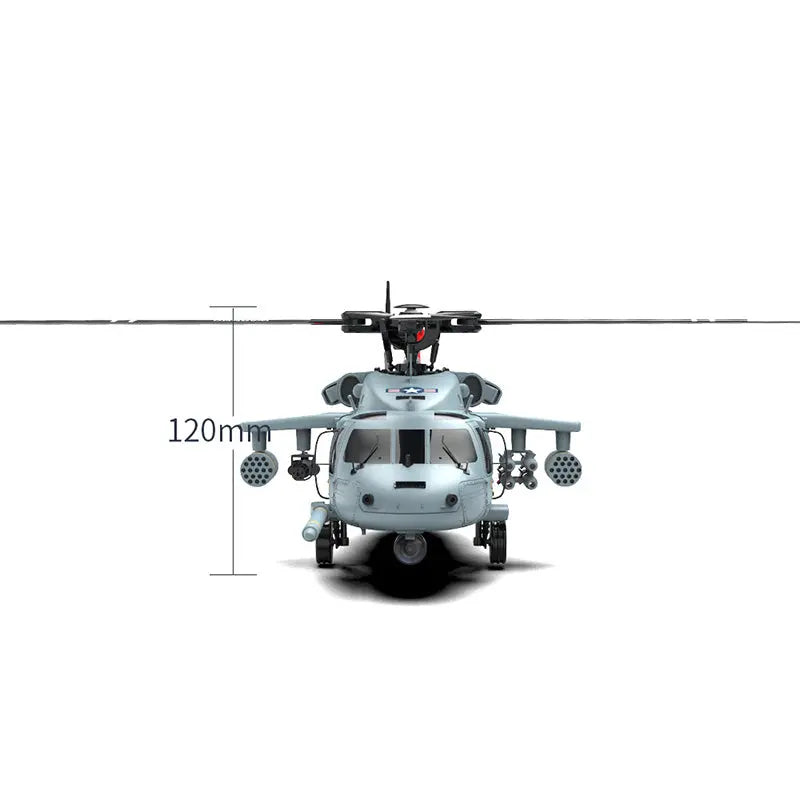 YUXIANG F09-H Naval Eagle 1:47 Scale 6CH GPS Optical Flow 5.8G FPV Dual Brushless Combat RC Helicopter RTF