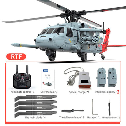 YUXIANG F09-H Naval Eagle 1:47 Scale 6CH GPS Optical Flow 5.8G FPV Dual Brushless Combat RC Helicopter RTF