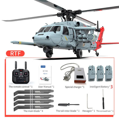YUXIANG F09-H Naval Eagle 1:47 Scale 6CH GPS Optical Flow 5.8G FPV Dual Brushless Combat RC Helicopter RTF