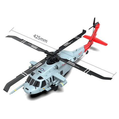 YUXIANG F09-H Naval Eagle 1:47 Scale 6CH GPS Optical Flow 5.8G FPV Dual Brushless Combat RC Helicopter RTF