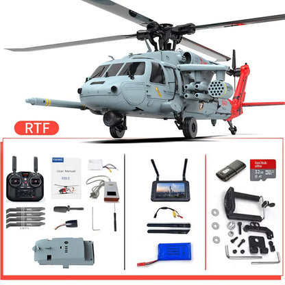 YUXIANG F09-H Naval Eagle 1:47 Scale 6CH GPS Optical Flow 5.8G FPV Dual Brushless Combat RC Helicopter RTF
