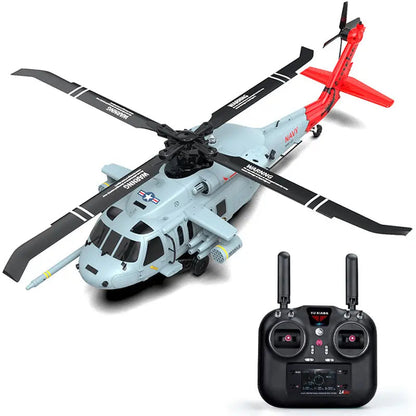 YUXIANG F09-H Naval Eagle 1:47 Scale 6CH GPS Optical Flow 5.8G FPV Dual Brushless Combat RC Helicopter RTF