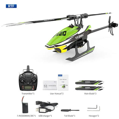 YUXIANG F120 RC Helicopter 2.4G 6CH 3D/6G Brushless Direct Drive Flybarless Compatible FUTABA S-FHSS RTF
