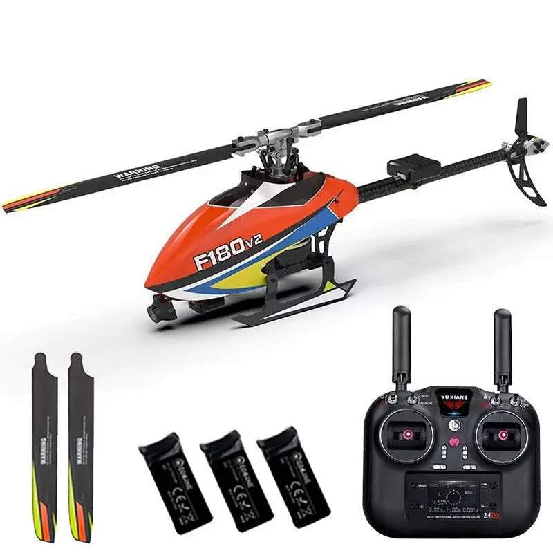 YUXIANG F180 V2 2.4G 6CH GPS Optical Flow 5.8G FPV Camera Dual Brushless 6-Axis Gyro RC Helicopter RTF