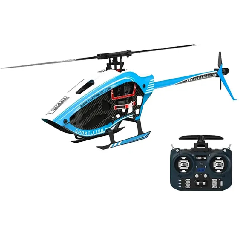 YUXIANG F280 RC Helicopter 2.4G 6CH 3D/6G Dual Brushless Direct Drive Motor 6-Axis Gyro Flybarless RTF