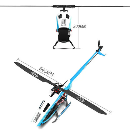 YUXIANG F280 RC Helicopter 2.4G 6CH 3D/6G Dual Brushless Direct Drive Motor 6-Axis Gyro Flybarless RTF