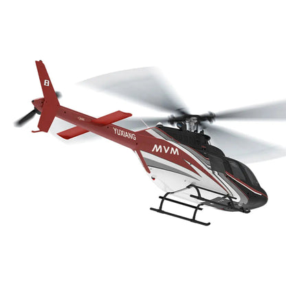 YUXIANG F08 Bell 206 1/27 Scale 2.4G 6CH Brushless Direct-Drive Optical Flow Flybarless RC Helicopter Model RTF