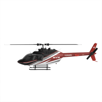 YUXIANG F08 Bell 206 1/27 Scale 2.4G 6CH Brushless Direct-Drive Optical Flow Flybarless RC Helicopter Model RTF