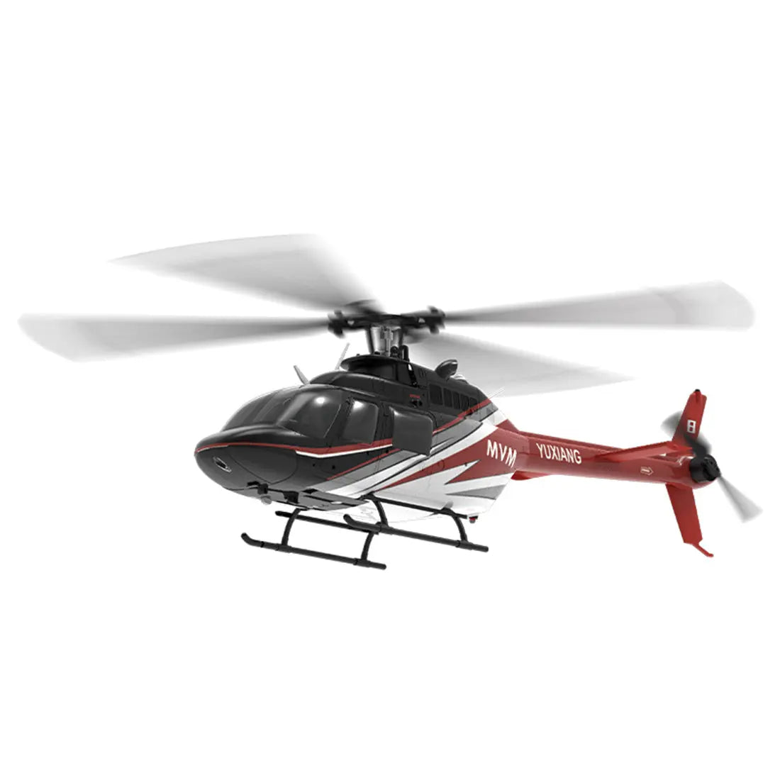 YUXIANG F08 Bell 206 1/27 Scale 2.4G 6CH Brushless Direct-Drive Optical Flow Flybarless RC Helicopter Model RTF