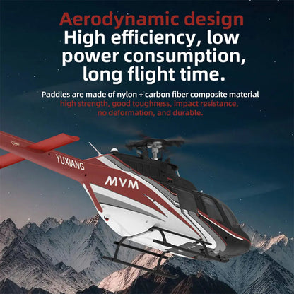 YUXIANG F08 Bell 206 1/27 Scale 2.4G 6CH Brushless Direct-Drive Optical Flow Flybarless RC Helicopter Model RTF